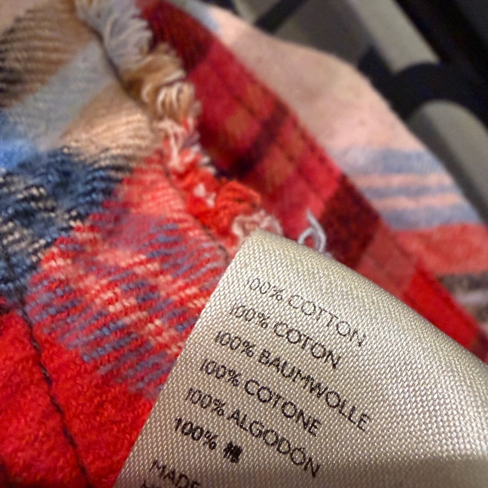 We The Free Multicolor Plaid Patchwork Women's Top - image 3